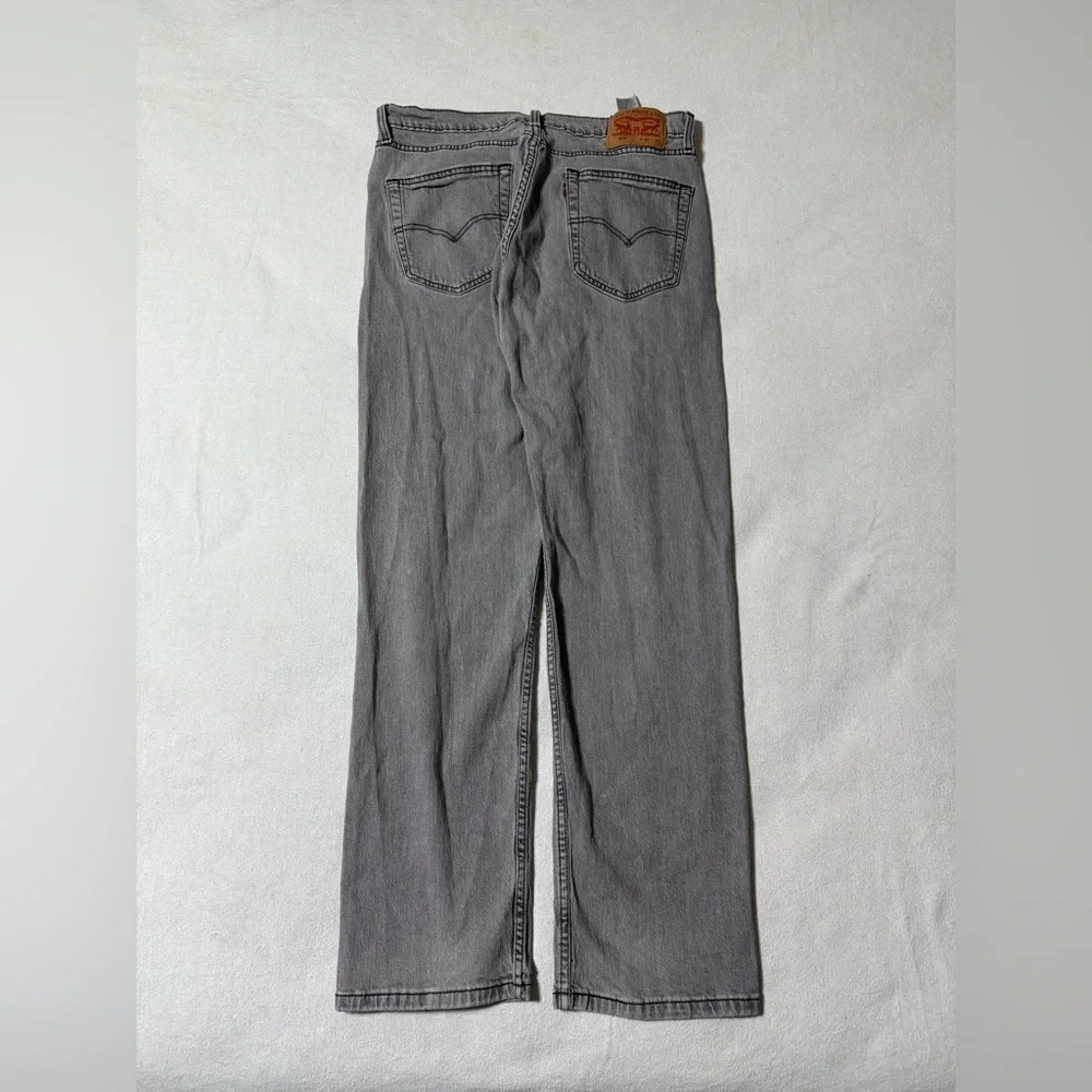 Levis 505 Jeans Mens 33x29 Gray‎ Regular Straight Mid Rise Denim